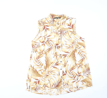 Bonmarché Women’s Multicoloured Floral Sleeveless Tunic Shirt Size 12