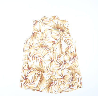 Bonmarché Women’s Multicoloured Floral Sleeveless Tunic Shirt Size 12