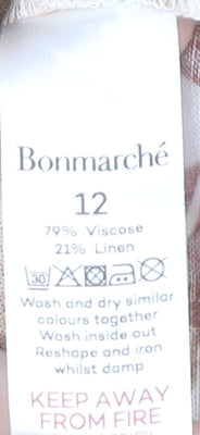 Bonmarché Women’s Multicoloured Floral Sleeveless Tunic Shirt Size 12