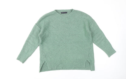 Womens UK Size M Marks and Spencer Green Pullover Jumper
