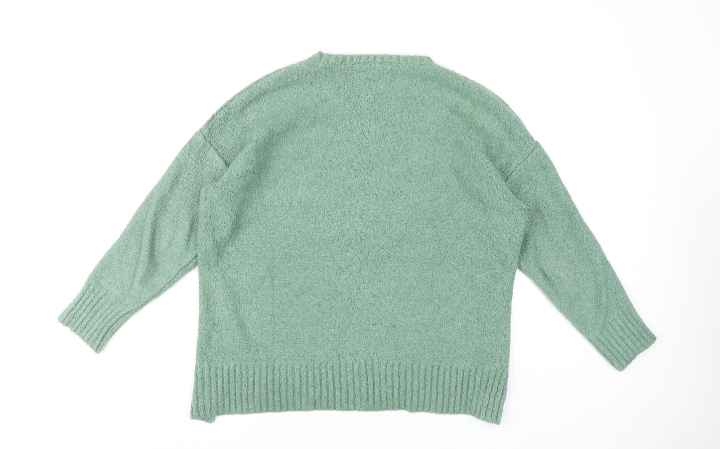 Womens UK Size M Marks and Spencer Green Pullover Jumper