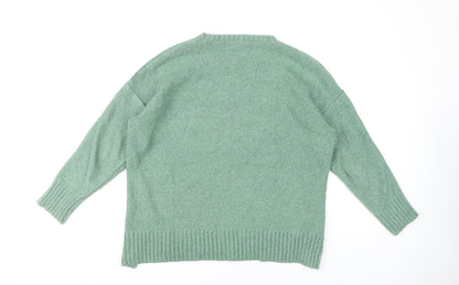 Womens UK Size M Marks and Spencer Green Pullover Jumper