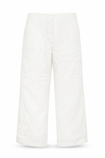 Womens UK Size 6 Topshop Regular Fit Cargo White Trousers