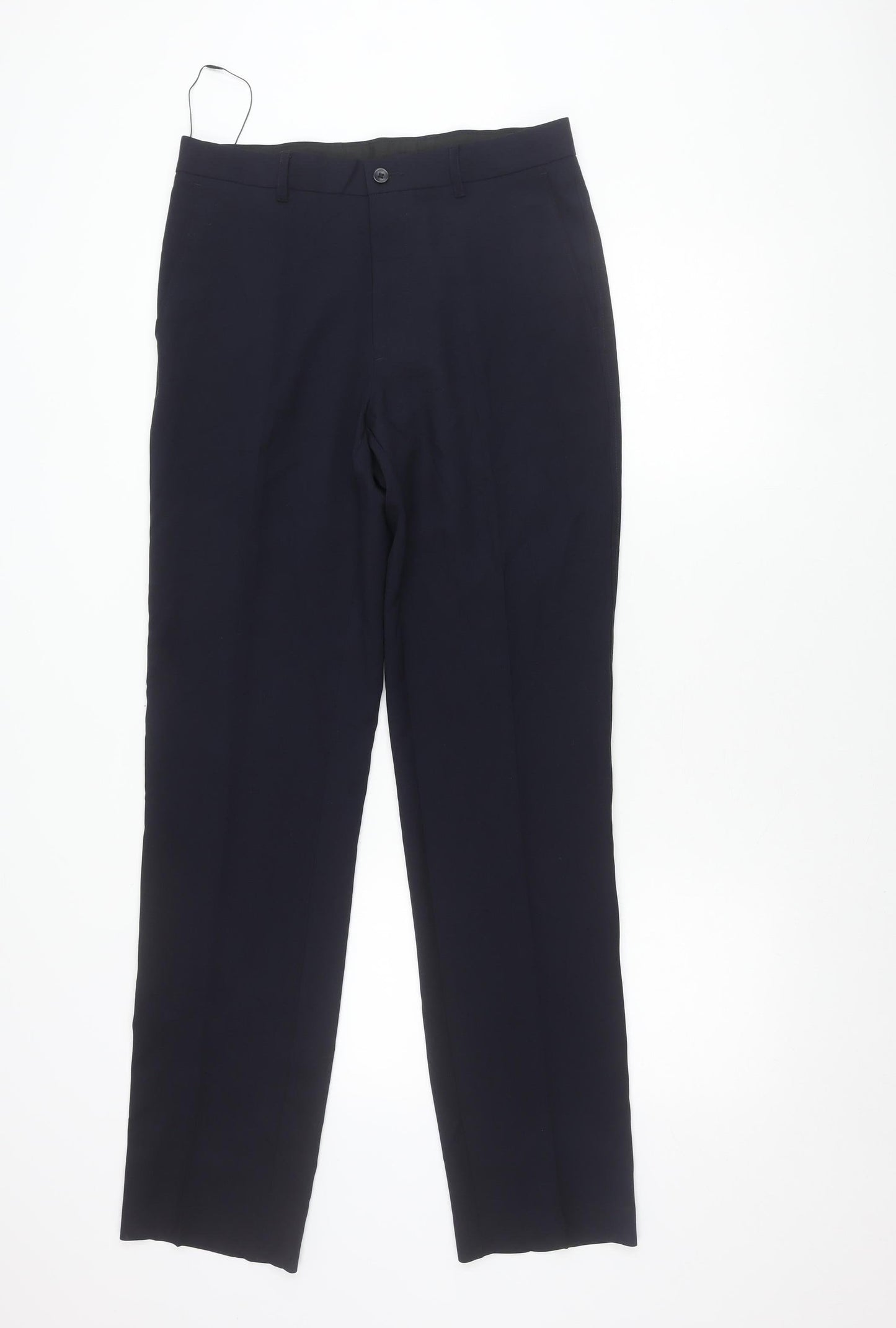 Marks and Spencer Men’s Navy Slim Fit Dress Trousers 30x33