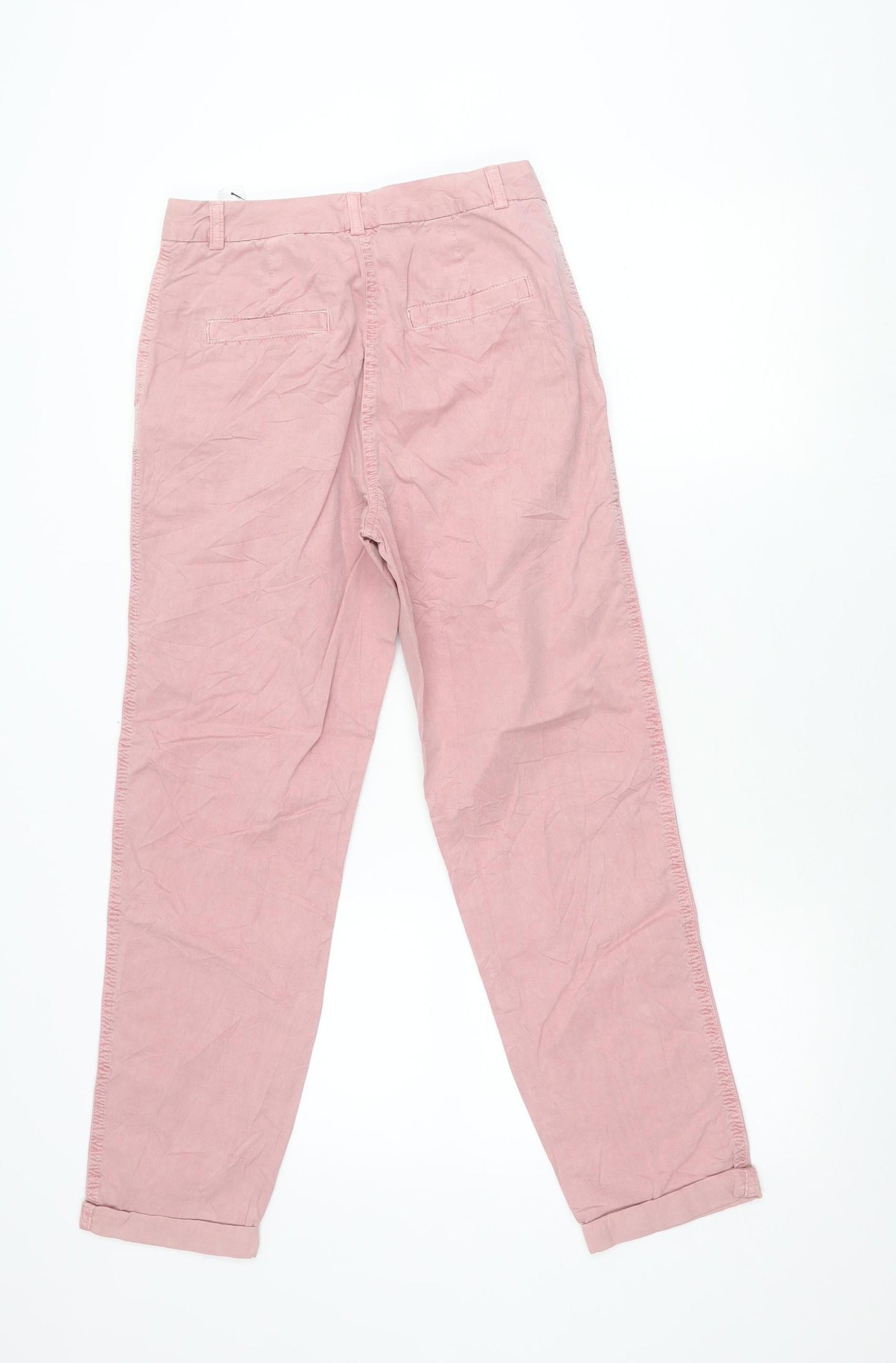 Womens UK Size 6 Marks and Spencer Regular Fit Chino Pink Trousers