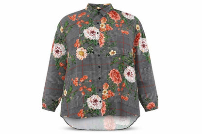 Womens UK Size 18 Simply Be Multicoloured Tunic Button-Up