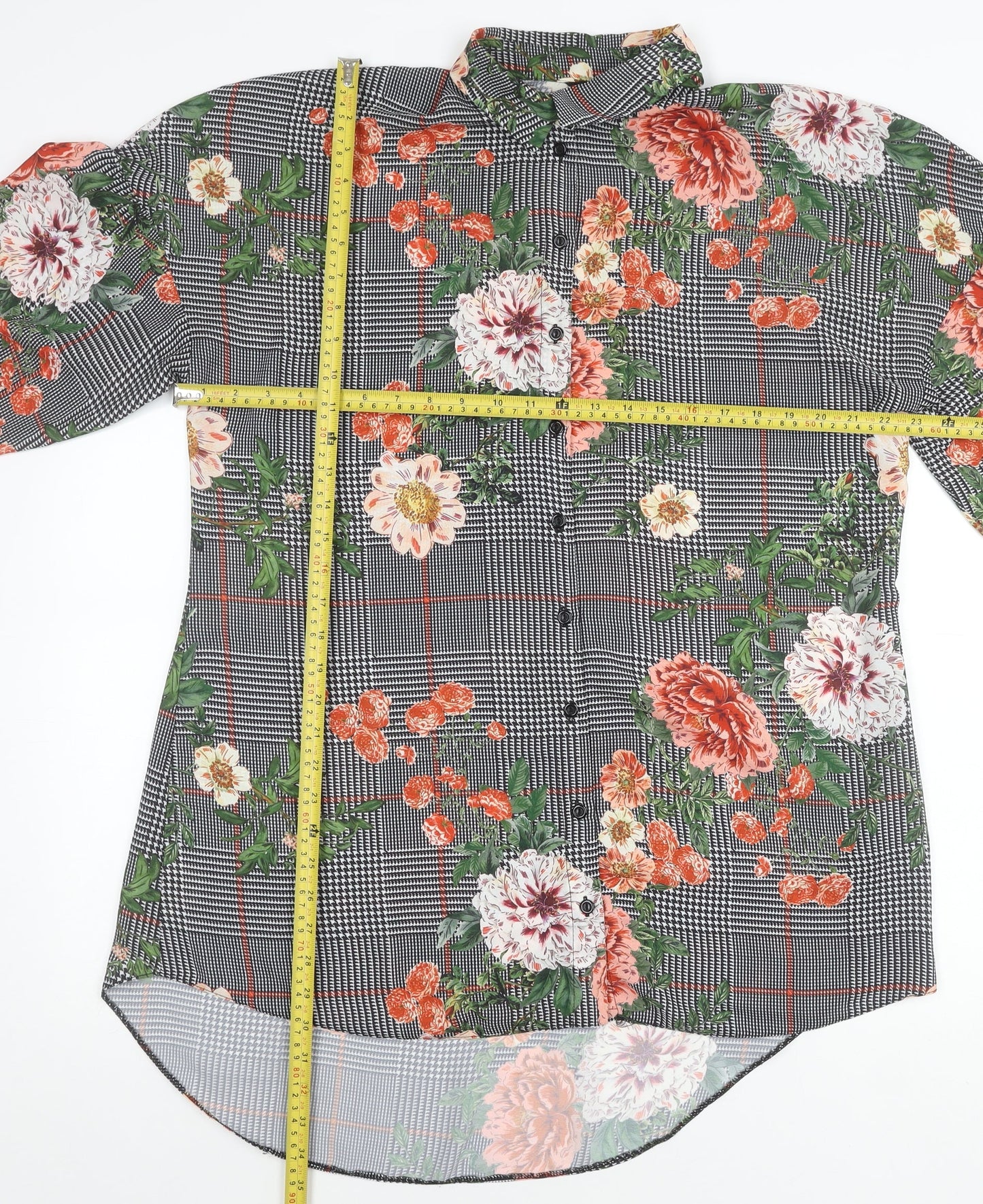 Womens UK Size 18 Simply Be Multicoloured Tunic Button-Up