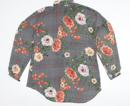 Womens UK Size 18 Simply Be Multicoloured Tunic Button-Up