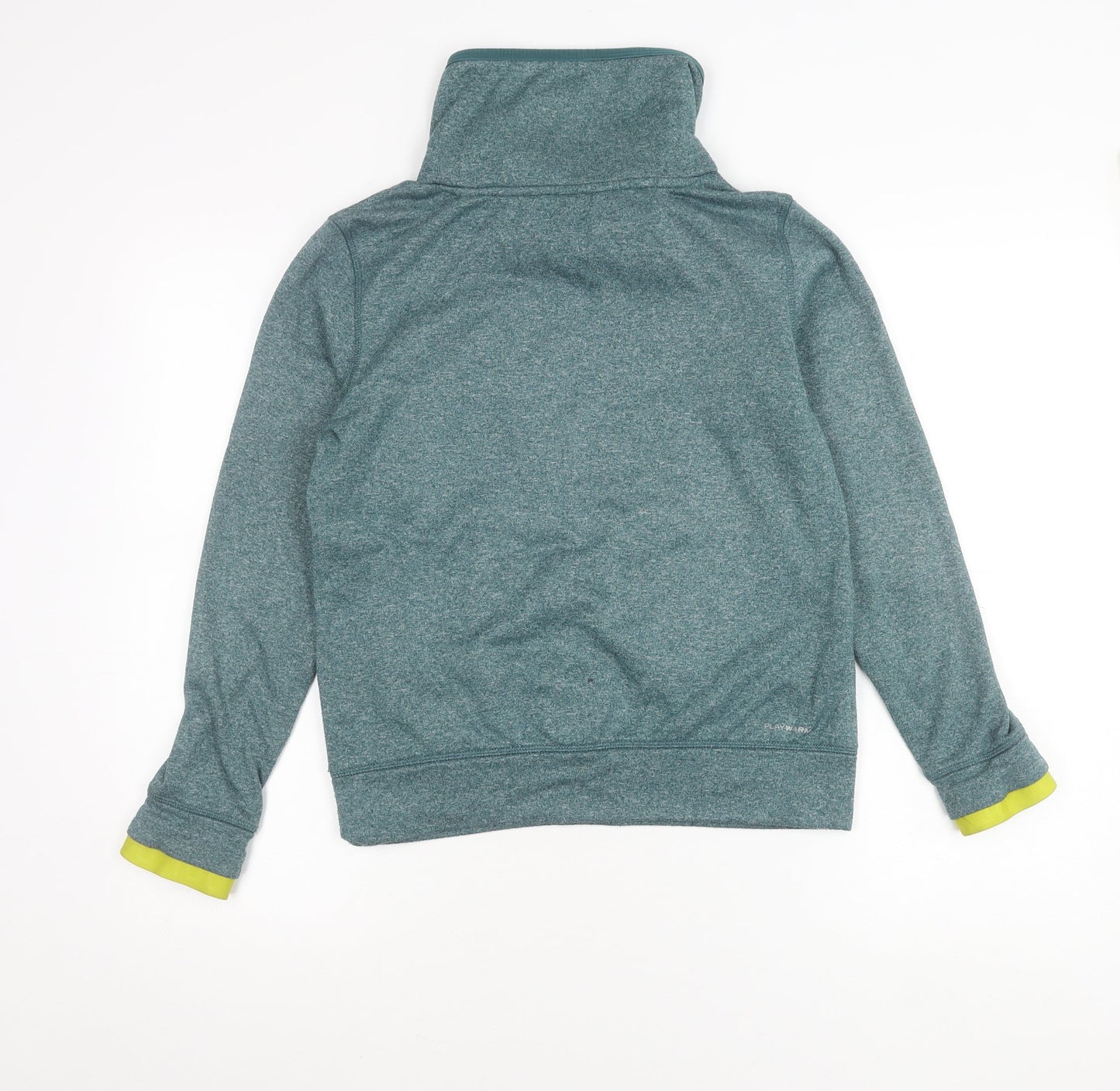 Reebok Boys Green Pullover Fleece Sweatshirt S Cowl Neck Long Sleeve