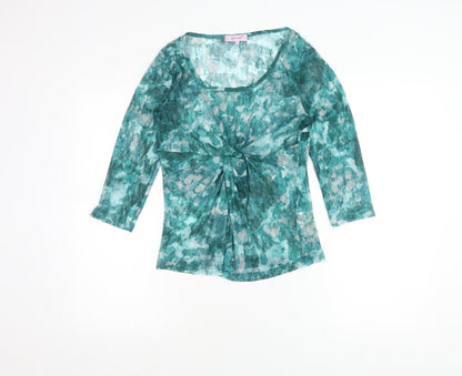 Womens UK Size 12 Marks and Spencer Green Tunic Blouse