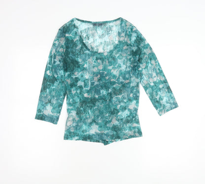 Womens UK Size 12 Marks and Spencer Green Tunic Blouse