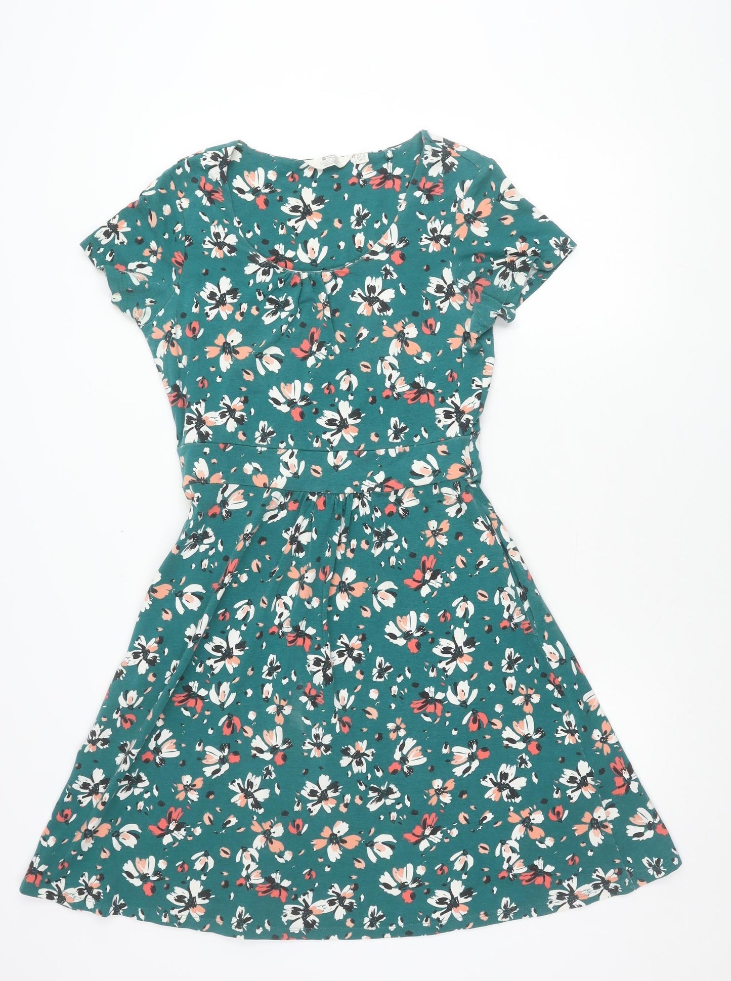 Mountain Warehouse Womens Green Floral A-Line Dress Size 10
