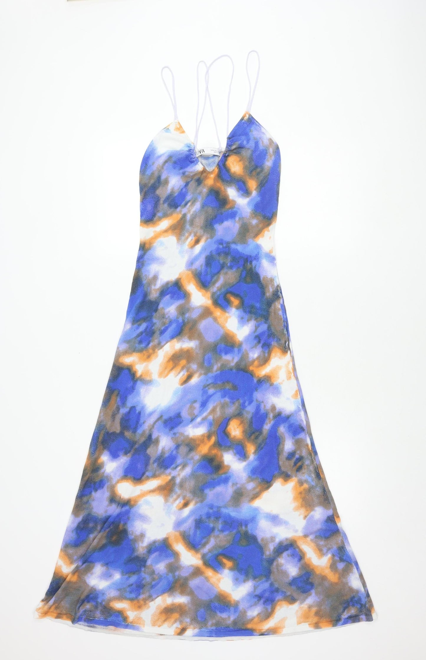 Zara Women Multicoloured S Slip Mini Dress Summer Casual