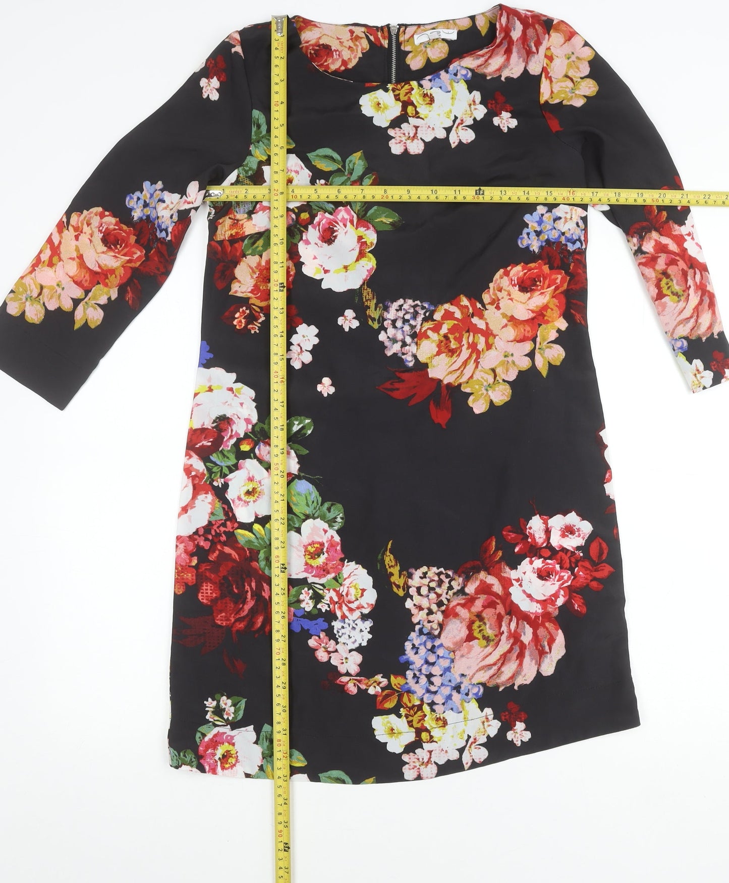 New Look Women’s Multicoloured Floral Print Shift Dress Size 8