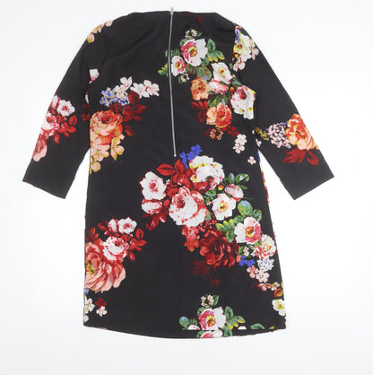 New Look Women’s Multicoloured Floral Print Shift Dress Size 8
