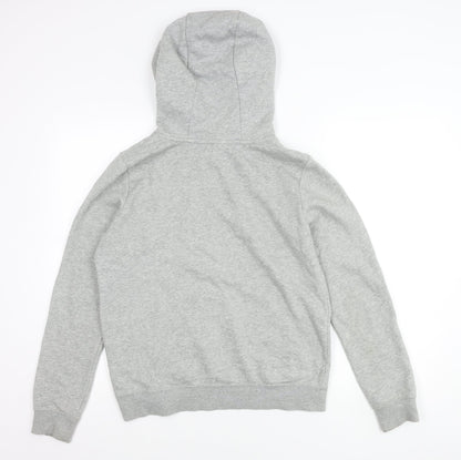 Nike Womens Grey Pullover Hoodie Small Regular Fit Logo Sportswear