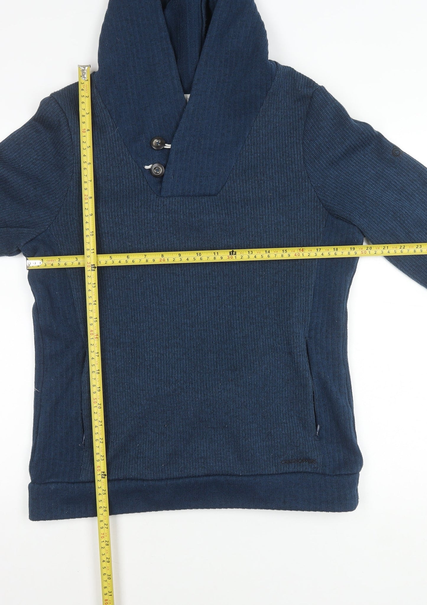 Mens UK Size M Craghoppers Blue Pullover Hoodie