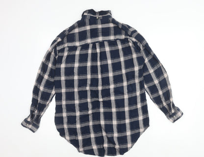 Womens UK Size 12 NEXT Blue Basic Button-Up