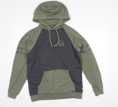 Vans Men’s Green Grey Pullover Hoodie Small Authentic 66 Logo