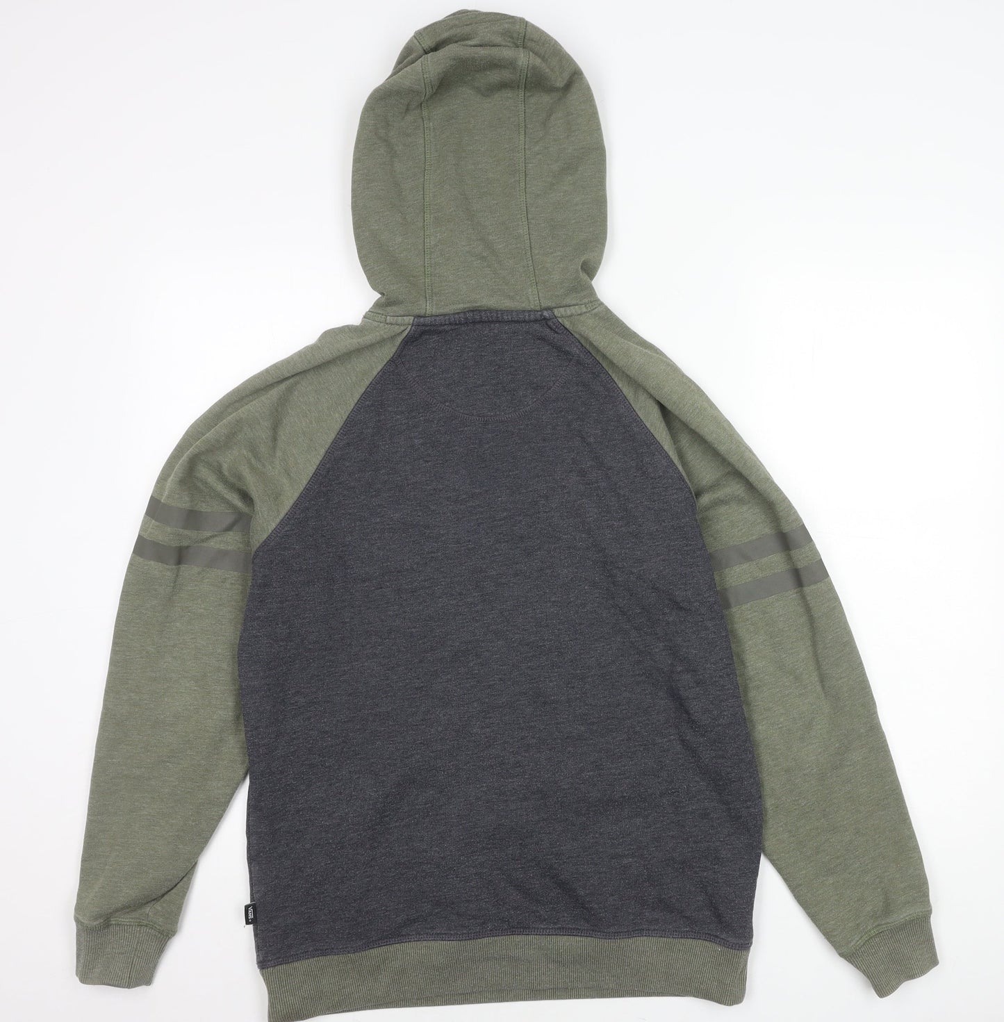 Vans Men’s Green Grey Pullover Hoodie Small Authentic 66 Logo