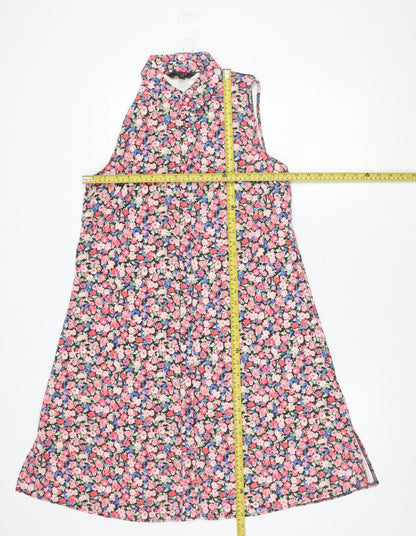 Lipsy Women’s Multicoloured Floral Shift Dress UK 12 Sleeveless