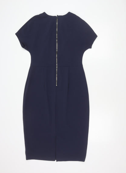 Next Women’s Blue Sheath Knee Length Dress Size 12