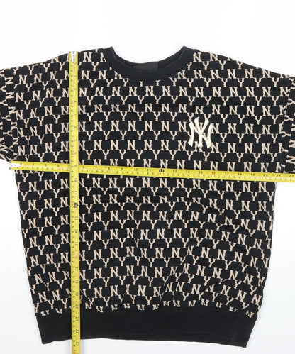 Mens UK Size S MLB Black Pullover Sweatshirt
