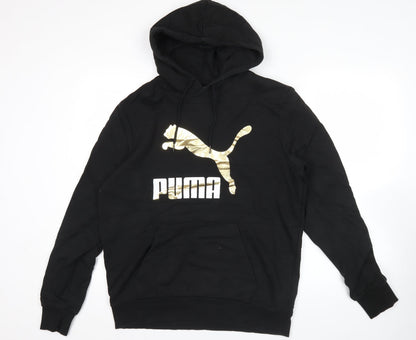 Mens UK Size L PUMA Black Pullover Hoodie