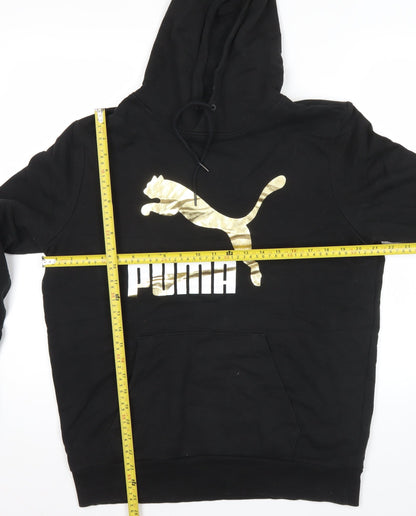 Mens UK Size L PUMA Black Pullover Hoodie