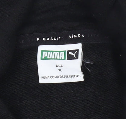 Mens UK Size L PUMA Black Pullover Hoodie