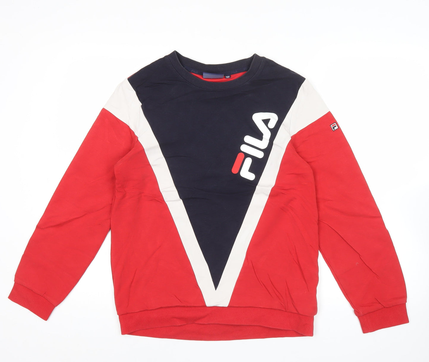 Teens UK Size XS FILA Multicoloured Pullover Sweatshirt