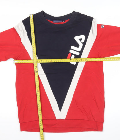Teens UK Size XS FILA Multicoloured Pullover Sweatshirt