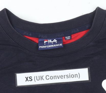 Teens UK Size XS FILA Multicoloured Pullover Sweatshirt