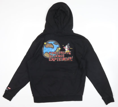 Adidas Disney Mens Black Hoodie M Mickey Mouse Graphic Pullover