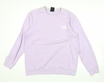 Mens UK Size M Skechers Purple Pullover Sweatshirt