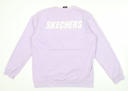 Mens UK Size M Skechers Purple Pullover Sweatshirt