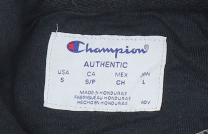 Mens UK Size S Champion Black Pullover Hoodie