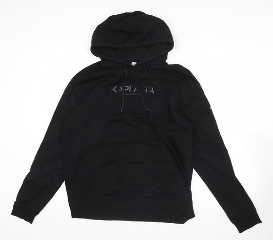 Mens UK Size L Kappa Black Pullover Hoodie