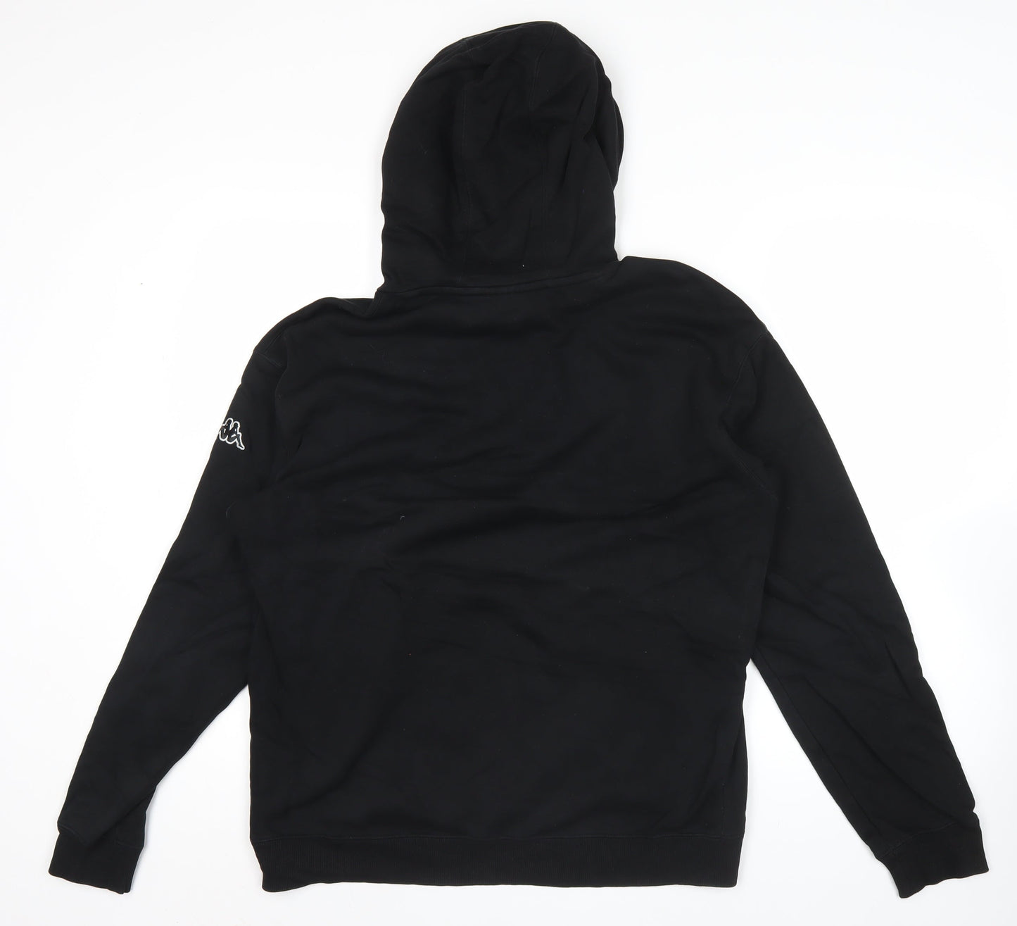 Mens UK Size L Kappa Black Pullover Hoodie