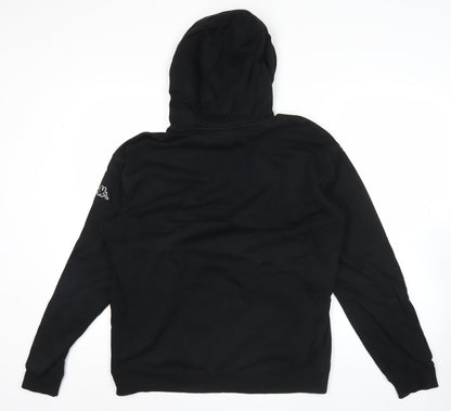 Mens UK Size L Kappa Black Pullover Hoodie