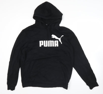 Mens UK Size L PUMA Black Pullover Hoodie
