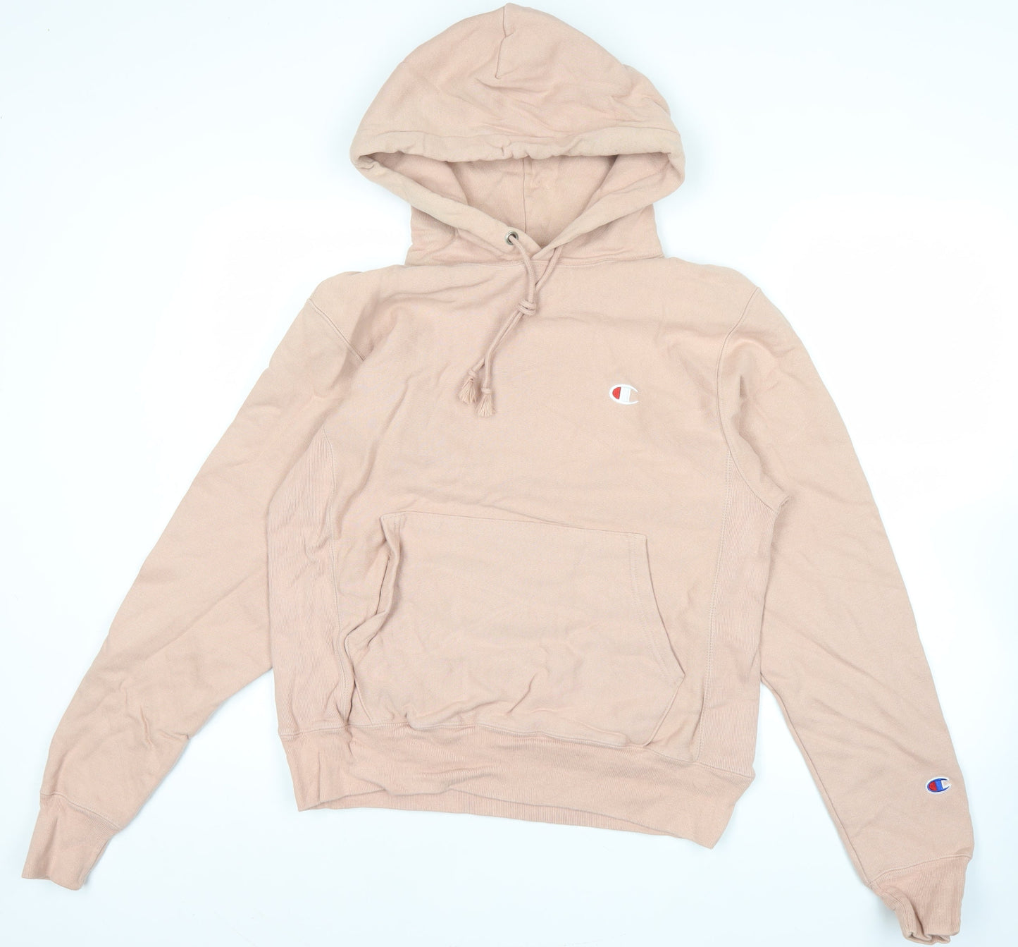 Mens UK Size S Champion Beige Pullover Hoodie