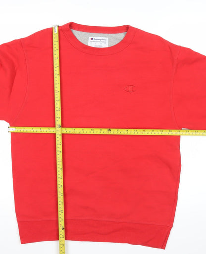 Mens UK Size S Champion Red Pullover Sweatshirt