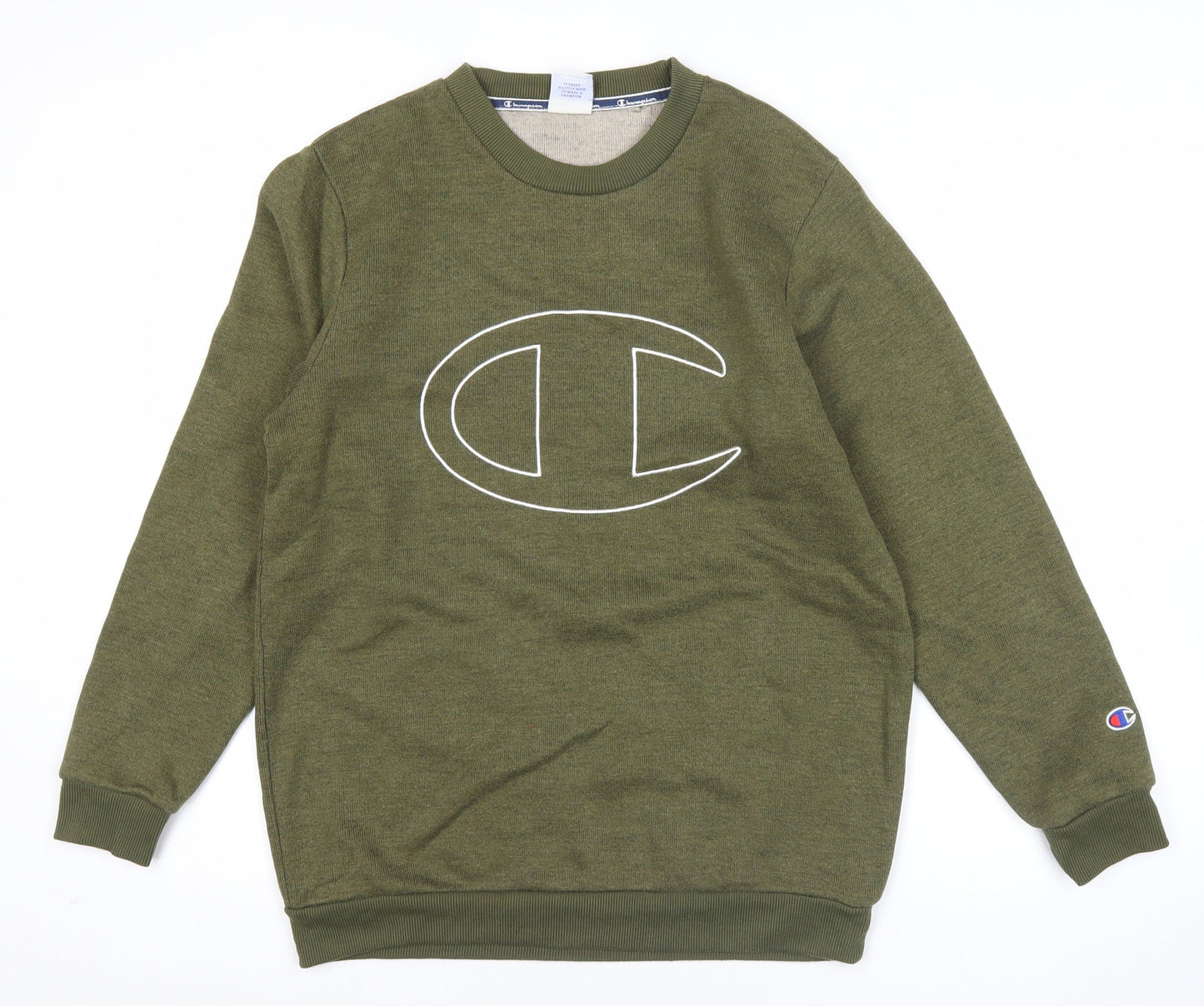 Mens UK Size M Champion Green Pullover Sweatshirt