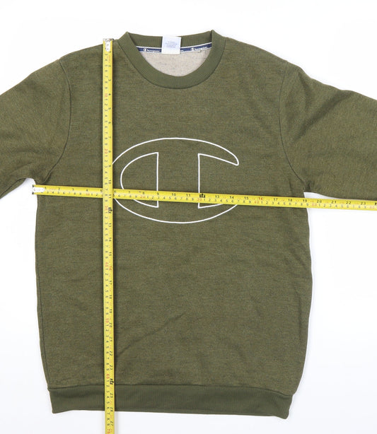 Mens UK Size M Champion Green Pullover Sweatshirt