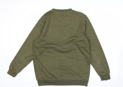 Mens UK Size M Champion Green Pullover Sweatshirt