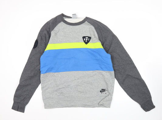 Mens UK Size L Nike Multicoloured Pullover Sweatshirt