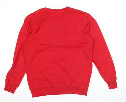 Mens UK Size M Champion Red Pullover Sweatshirt