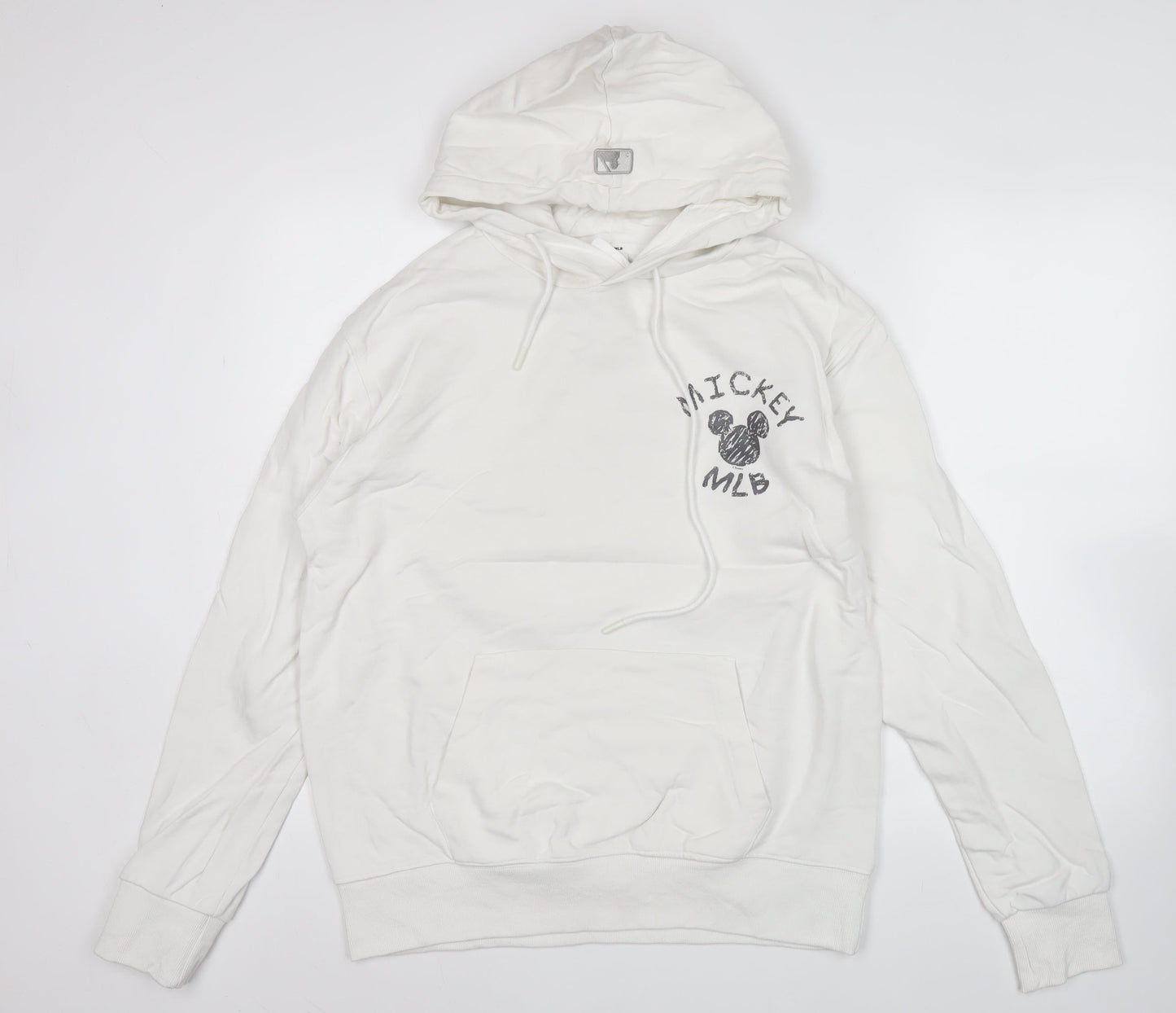 Mens UK Size M MLB White Pullover Hoodie