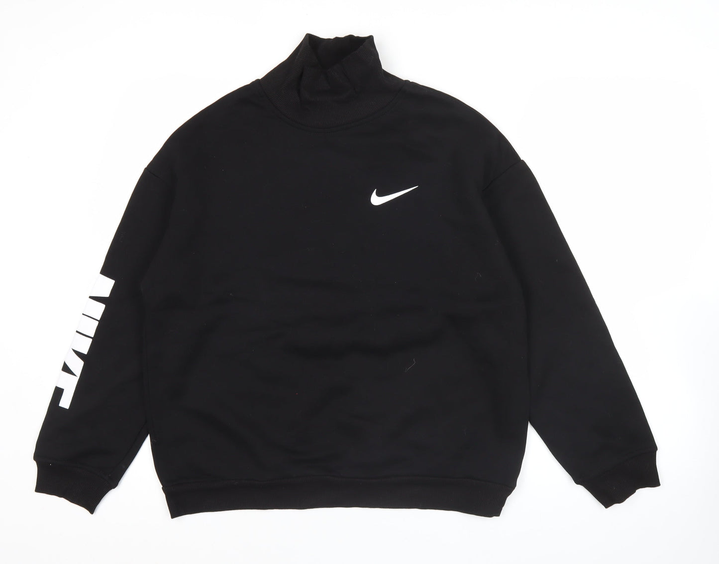 Mens UK Size M Nike Black Pullover Sweatshirt